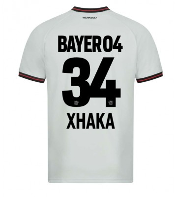 Bayer Leverkusen Granit Xhaka #34 Segunda Equipación 2023-24 Manga Corta